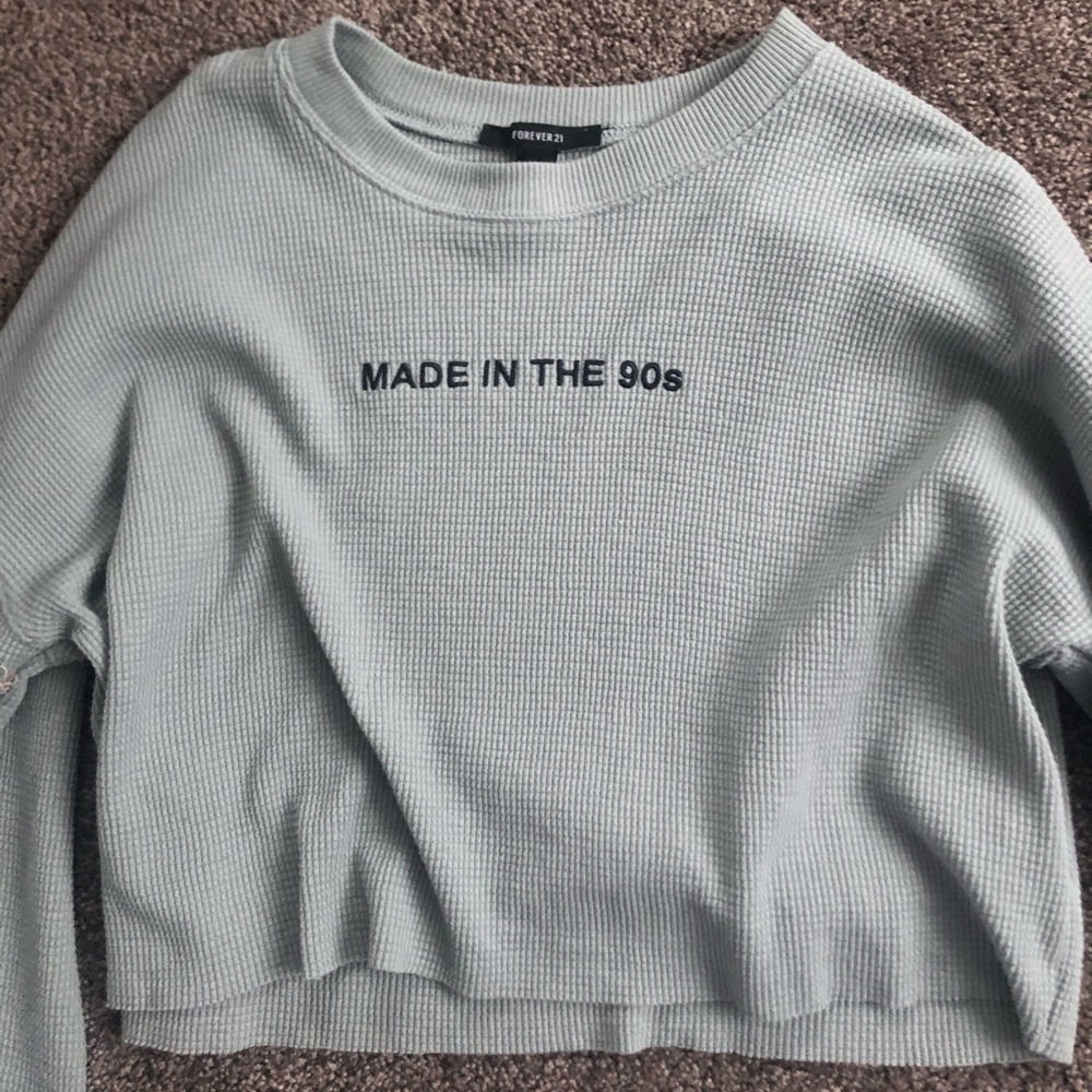 Forever 21 Long Sleeve Crop Top